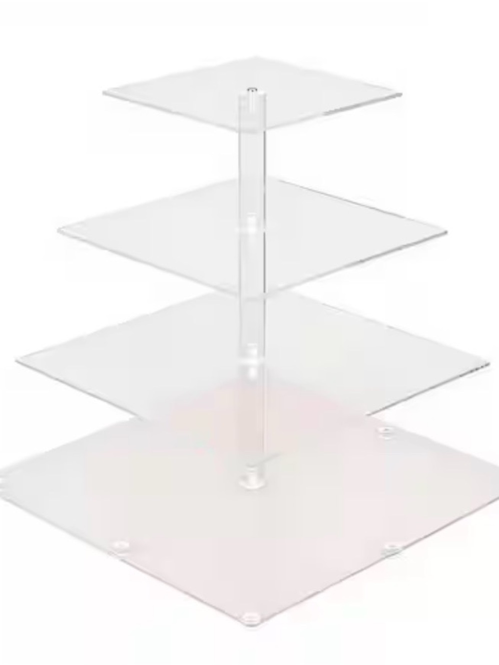 12” Clear Acrylic 4-Tier Display Stand NEW